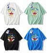 画像17: 即納　bugs bunny ×NASA Print Tshirts 　ユニセックス男女兼用バックスバニー×ナサNASAプリント  半袖 Tシャツ (17)