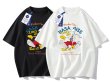 画像16: 即納　bugs bunny ×NASA Print Tshirts 　ユニセックス男女兼用バックスバニー×ナサNASAプリント  半袖 Tシャツ (16)