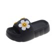 画像1: SALE セール Smile & Smile Flower Platform sandals slippers 　即納スマイル＆スマイルフラワー厚底サンダル スリッパフリップフロップビーチサンダル (1)