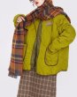 画像7: down quilted half jacket coat 　ユニセックス男女兼用レター刺繍キルティングダウン ハーフジャケット コート (7)
