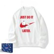 画像3: JUST DO IT LATER x Snoopy sweatshirt　ユニセックス男女兼用 NASA×JUST DO IT LATER×スヌーピースエットトレーナー  (3)