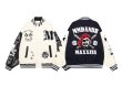 画像5: pirate x baseball embroidery stadium jacket baseball uniform jacket blouson  ユニセックス 男女兼用パイレーツ海賊×ベースボール刺繍スタジアムジャンパー スタジャン MA-1 ボンバー ジャケット ブルゾン (5)