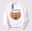 画像5: NASA & Tom & Jerry Jerry & Print Pullover  sweater  ユニセックス男女兼用ナサ＆トム＆ジェリージェリーフェイス　スウェット　プルオーバー　トレーナー (5)