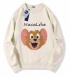 画像3: NASA & Tom & Jerry Jerry & Print Pullover  sweater  ユニセックス男女兼用ナサ＆トム＆ジェリージェリーフェイス　スウェット　プルオーバー　トレーナー (3)