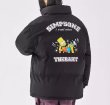 画像7: simpson family pattern letter printdown jacketsdown  jacket　ユニセックス 男女兼用シンプソンファミリーパターンレタープリントダウンコートジャケット ブルゾン　 (7)