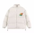 画像6: simpson family pattern letter printdown jacketsdown  jacket　ユニセックス 男女兼用シンプソンファミリーパターンレタープリントダウンコートジャケット ブルゾン　 (6)