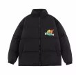 画像4: simpson family pattern letter printdown jacketsdown  jacket　ユニセックス 男女兼用シンプソンファミリーパターンレタープリントダウンコートジャケット ブルゾン　 (4)