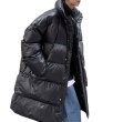 画像7: Long length stand collar down coat　ユニセックス 男女兼用ロング丈スタンドカラーダウンコートジャケット  (7)