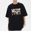 画像8: WASSUP snoopy round neck short sleeve T-shirt　 ユニセックス男女兼用WASSUPワズアップスヌーピープリント半袖 Tシャツ (8)