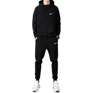 Men& Women NO1 Broken swoosh Setup Hoodie and Pants Set