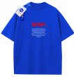 画像4: NASA×Alphabet logo simple t-shirt round neck short sleeve T-shirt 　 ユニセックス男女兼用NASAナサ×シンプルレターロゴ半袖 Tシャツ (4)