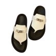 画像1: Real Leather & PVC Cadena Flat sandals slippers shoes  本革レザー カデナ サンダル スリッパ フラット シューズ　 (1)