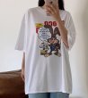 画像5: Unisex Comic Rabbit Print  round neck short sleeve T-shirt 　 ユニセックス男女兼用コミックラビットプリントラウンドネック半袖 Tシャツ (5)