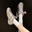 画像3: Women’s Silver strap ballet shoes Flat pumps  shoes 　シルバーストラップバレエシューズ フラットパンプスシューズ (3)