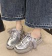 画像4: Women’s Silver strap ballet shoes Flat pumps  shoes 　シルバーストラップバレエシューズ フラットパンプスシューズ (4)