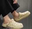 画像7: mesh side logo croc sandals slippers 　ユニセック男女兼用メッシュサイドロゴクロックサンダル スリッパ (7)