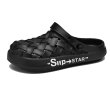 画像1: mesh side logo croc sandals slippers 　ユニセック男女兼用メッシュサイドロゴクロックサンダル スリッパ (1)