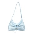 画像10: Unisex bow design drawstring pleated shoulder tote bag 　ユニセックス　男女兼用 巾着リボンアンダーアームトートショルダートートバッグ (10)