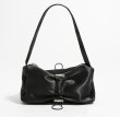 画像4: Unisex bow design drawstring pleated shoulder tote bag 　ユニセックス　男女兼用 巾着リボンアンダーアームトートショルダートートバッグ (4)