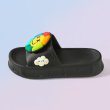 画像2: cute sunflower Platform sandals  Slippers  ユニセックス 男女兼用厚底プラットフォームスマイルサンフラワーサンダルスマイル シャワー ビーチサンダル 　 (2)