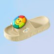 画像3: cute sunflower Platform sandals  Slippers  ユニセックス 男女兼用厚底プラットフォームスマイルサンフラワーサンダルスマイル シャワー ビーチサンダル 　 (3)