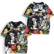 画像3: 24 Unisex Mickey Oversized comic cartoon printed Tshirts Shortpsnts Setup ミッキー グラフィックペイント オーバーサイズ Tシャツ ショートパンツセットアップ (3)