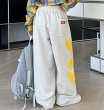 画像3: Unisex SMILE LOGO SWEAT PANTS  trousers 男女兼用 ユニセックス スマイルロゴ スウェットパンツ (3)
