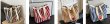 画像9: Unisex  striped canvas large capacity Snoopy tote bag  shoulder  shopping handbag　ユニセックス　男女兼用キャンバスストライプ ボーダー スヌーピートートショルダースバッグ (9)