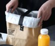 画像8: Unisex Drawstring Tin Foil Insulated Cold Portable Lunch Box 　ユニセックス　男女兼用 スマイルコールドポータブルランチボックストートバッグ (8)