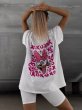 画像5: Daisy duck back print Short sleeve round neck T-shirt　ユニセックス男女兼用デイジーダックバックプリントラウンドネック 半袖Tシャツ (5)