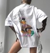 画像1: Money Duck back print Short sleeve round neck T-shirt　ユニセックス男女兼用マネーダックバックプリントラウンドネック 半袖Tシャツ (1)