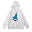 画像2: Unisex Cookie Monster × Jordan Just do eat Logo Hoodie Hoody Sweat Shirt 男女兼用　クッキーモンスター× ジョーダン　フーディ　フーディー　パーカー　ロゴ　スウェット　シャツ (2)