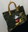 画像7: Unisex Mickey Mouse Camouflage Army Green Tote Shoulder Bag shopping handbag　ユニセックス　男女兼用ミッキーマウス　ミッキー迷彩カモフラージュアーミートートショルダーショッピングエコバッグ (7)