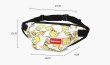 画像3: Unisex Simpsons BART Monogram Body Bag Waist Bag Shoulder Bag ユニセックス　男女兼用　シンプソンズ 　バート　モノグラム　ボディ　ウエスト　ショルダー　バッグ (3)