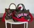 画像5: Unisex  Leopard print & camouflage LOVE ME logo & heart Tote shoulder shopping bag handbag　ユニセックス　男女兼用迷彩カモフラージュアーミー&レオパードヒョウ柄＆ハートトートショルダーショッピングエコバッグ (5)