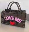 画像7: Unisex  Leopard print & camouflage LOVE ME logo & heart Tote shoulder shopping bag handbag　ユニセックス　男女兼用迷彩カモフラージュアーミー&レオパードヒョウ柄＆ハートトートショルダーショッピングエコバッグ (7)