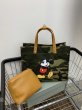 画像6: Unisex Mickey Mouse Camouflage Army Green Tote Shoulder Bag shopping handbag　ユニセックス　男女兼用ミッキーマウス　ミッキー迷彩カモフラージュアーミートートショルダーショッピングエコバッグ (6)