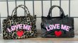 画像3: Unisex  Leopard print & camouflage LOVE ME logo & heart Tote shoulder shopping bag handbag　ユニセックス　男女兼用迷彩カモフラージュアーミー&レオパードヒョウ柄＆ハートトートショルダーショッピングエコバッグ (3)