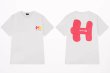 画像2: Unisex H mark logo short sleeve T-shirt　ユニセックス 男女兼用Hマークロゴ プリント 半袖T シャツ (2)