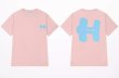 画像17: Unisex H mark logo short sleeve T-shirt　ユニセックス 男女兼用Hマークロゴ プリント 半袖T シャツ (17)