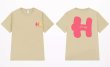 画像14: Unisex H mark logo short sleeve T-shirt　ユニセックス 男女兼用Hマークロゴ プリント 半袖T シャツ (14)