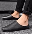 画像3: British moccasin slip on loafers mesh shoes メンズ 男女兼用 イギリス調 ブリティッシュ オープンバック スリッポン スリッパ ローファー (3)