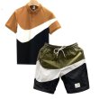 画像6: 24 Broken swoosh Polo shirts & Short Pants Swimwear Setup ブロークン スウォッシュ ポロシャツ ＋ 防水ショートパンツ 水着 (6)