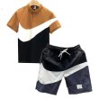 画像5: 24 Broken swoosh Polo shirts & Short Pants Swimwear Setup ブロークン スウォッシュ ポロシャツ ＋ 防水ショートパンツ 水着 (5)