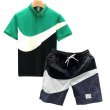 画像3: 24 Broken swoosh Polo shirts & Short Pants Swimwear Setup ブロークン スウォッシュ ポロシャツ ＋ 防水ショートパンツ 水着 (3)