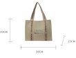 画像6: 24 Unisex Gentle Woman Logo Canvas Tote Hand Bag　ユニセックス　男女兼用　ロゴ　トート　ハンド　バッグ (6)