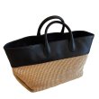 画像4: Raffia Leather Big Tote bag ラフィア　本皮　レザー　トート　ハンド　バッグ (4)