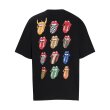 画像3: Unisex Back Print Front One Point Rolling Stones Monogram T-shirt　男女兼用　ユニセックス　バックプリント　フロント　ワンポイント　ローリングストーンズ　Tシャツ (3)