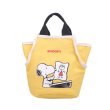 画像5:  Snoopy Canvas Bucket Tote Shoulder Crossbody Bag Shopping Bag　スヌーピーキャンバスバケットトートショルダークロスボディーバッグ (5)