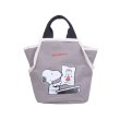 画像4:  Snoopy Canvas Bucket Tote Shoulder Crossbody Bag Shopping Bag　スヌーピーキャンバスバケットトートショルダークロスボディーバッグ (4)